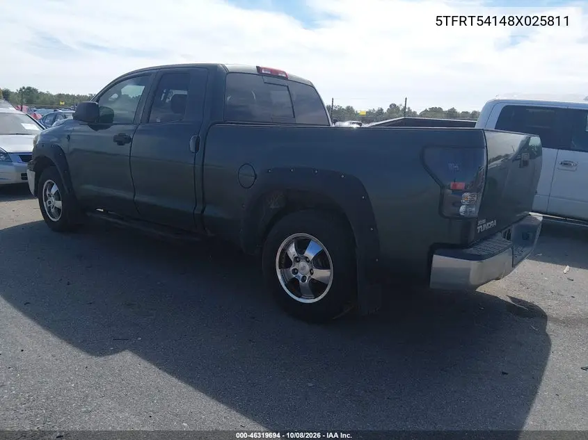 2008 TOYOTA TUNDRA VIN 5TFRT54148X025811 — фото 3