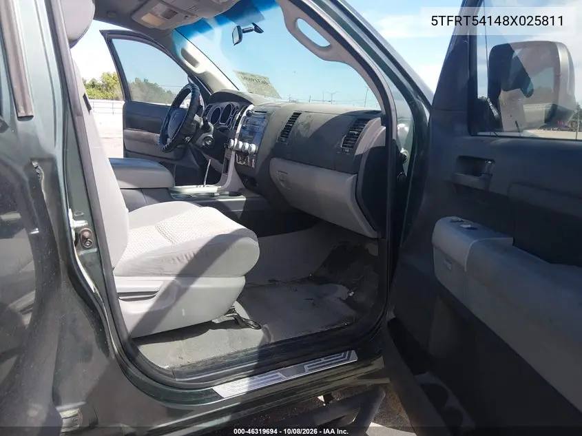 2008 TOYOTA TUNDRA VIN 5TFRT54148X025811 — фото 5