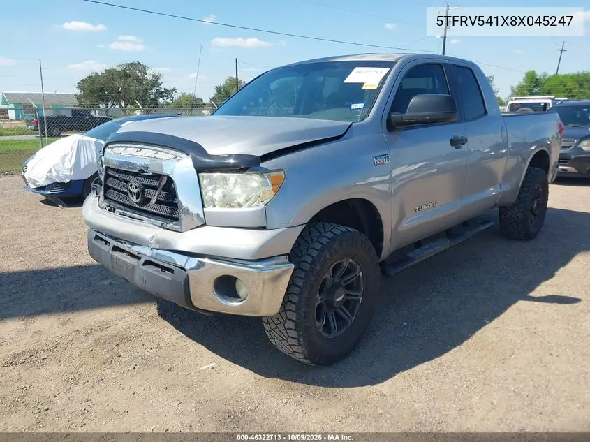 2008 TOYOTA TUNDRA VIN 5TFRV541X8X045247 — фото 2