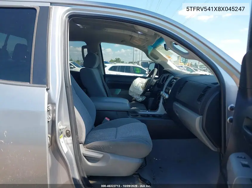 2008 TOYOTA TUNDRA VIN 5TFRV541X8X045247 — фото 5
