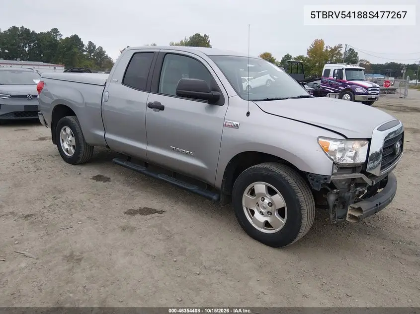 TOYOTA TUNDRA 2008, VIN 5TBRV54188S477267