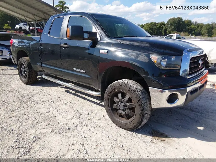 TOYOTA TUNDRA 2008, VIN 5TFBV54128X043350