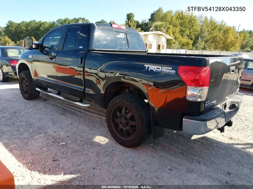 2008 TOYOTA TUNDRA VIN 5TFBV54128X043350 — фото 3