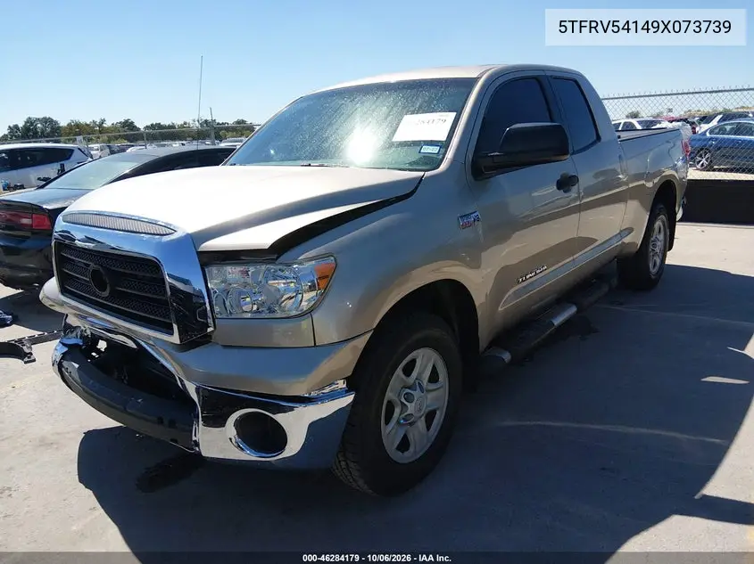 2009 TOYOTA TUNDRA VIN 5TFRV54149X073739 — фото 2
