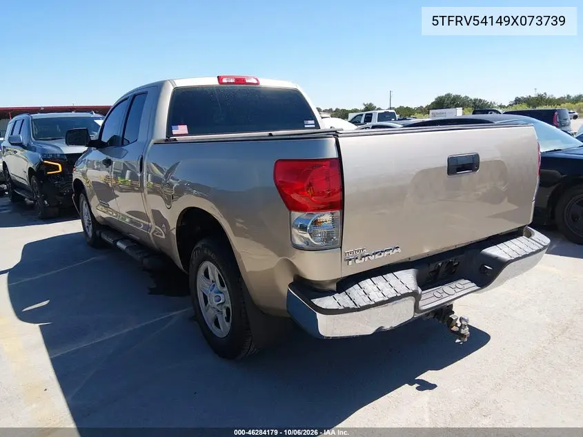 2009 TOYOTA TUNDRA VIN 5TFRV54149X073739 — фото 3