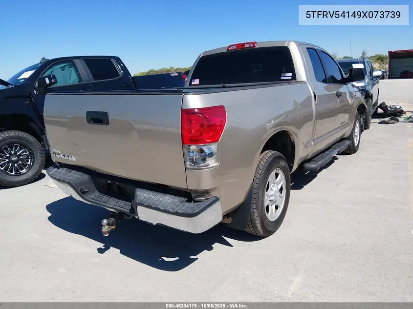 2009 TOYOTA TUNDRA VIN 5TFRV54149X073739 — фото 4