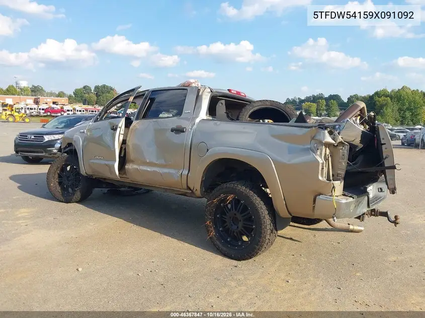 2009 TOYOTA TUNDRA VIN 5TFDW54159X091092 — фото 3