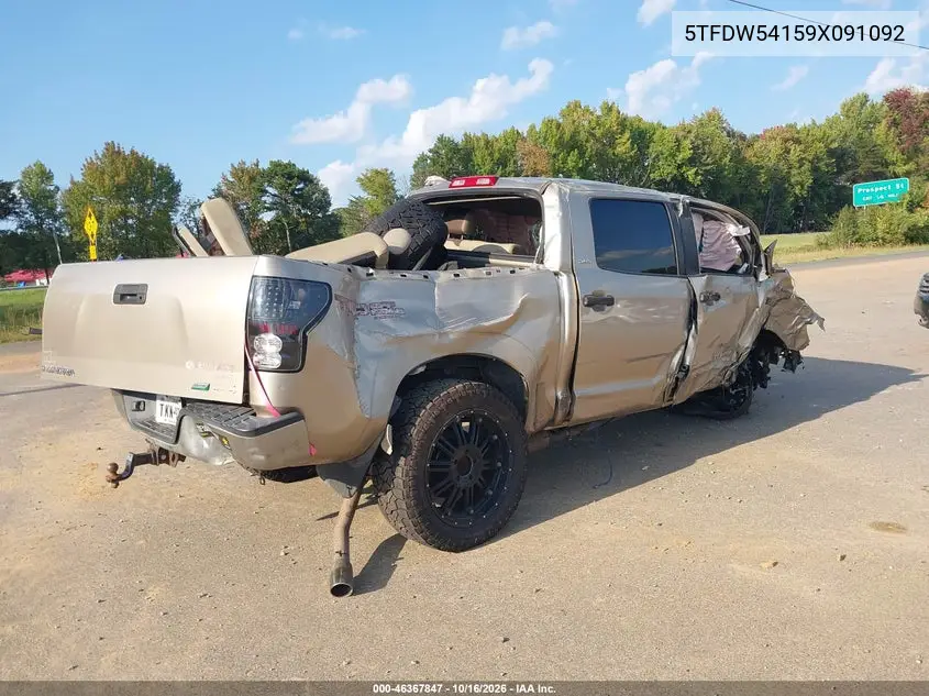 2009 TOYOTA TUNDRA VIN 5TFDW54159X091092 — фото 4