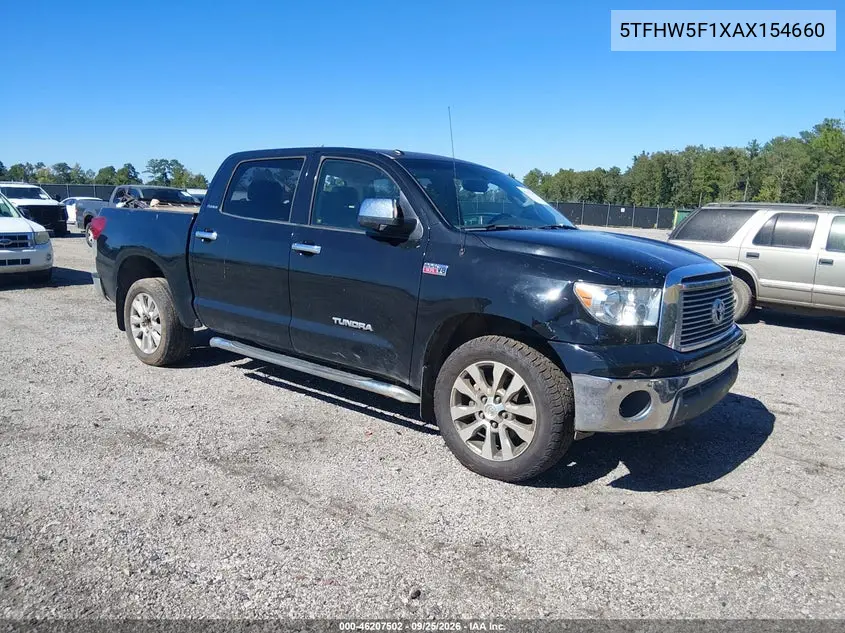 TOYOTA TUNDRA 2010, VIN 5TFHW5F1XAX154660