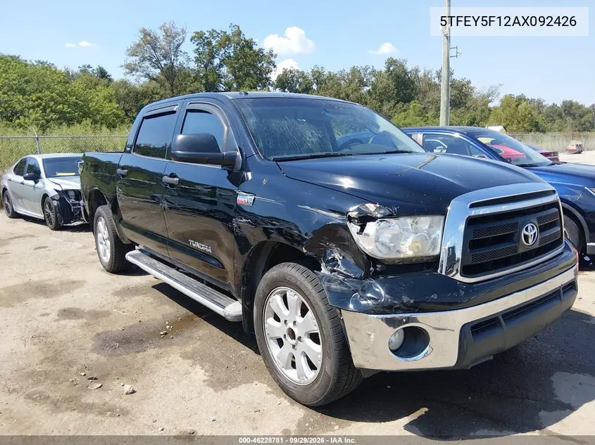 TOYOTA TUNDRA 2010, VIN 5TFEY5F12AX092426