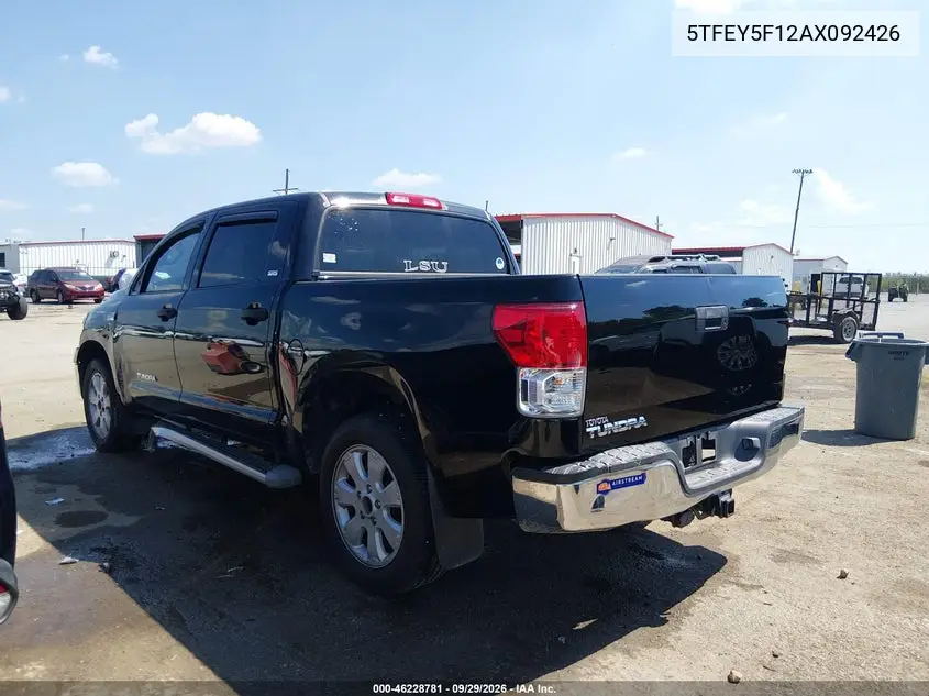 2010 TOYOTA TUNDRA VIN 5TFEY5F12AX092426 — фото 3