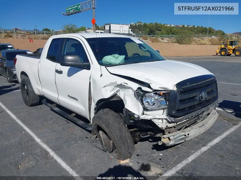 TOYOTA TUNDRA 2010, VIN 5TFRU5F12AX021966