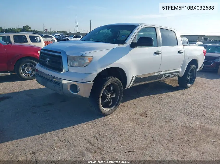 2011 TOYOTA TUNDRA VIN 5TFEM5F10BX032688 — фото 2