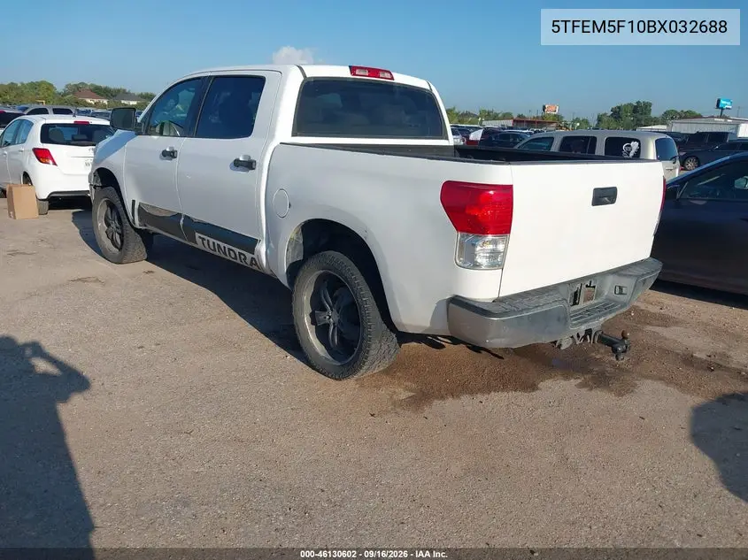 2011 TOYOTA TUNDRA VIN 5TFEM5F10BX032688 — фото 3