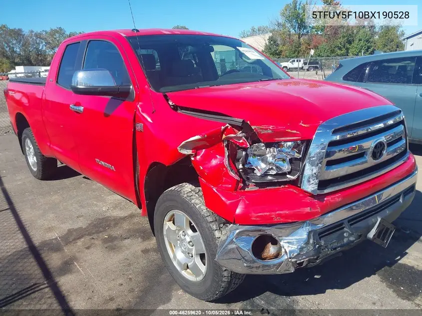 TOYOTA TUNDRA 2011, VIN 5TFUY5F10BX190528