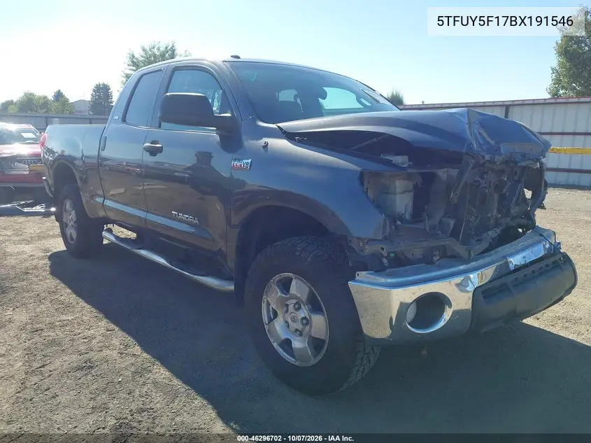 TOYOTA TUNDRA 2011, VIN 5TFUY5F17BX191546