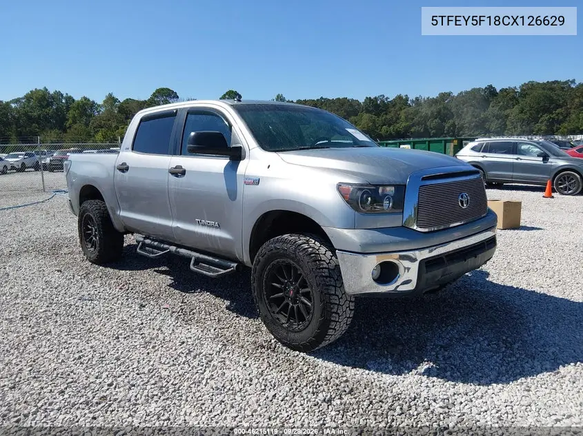 TOYOTA TUNDRA 2012, VIN 5TFEY5F18CX126629