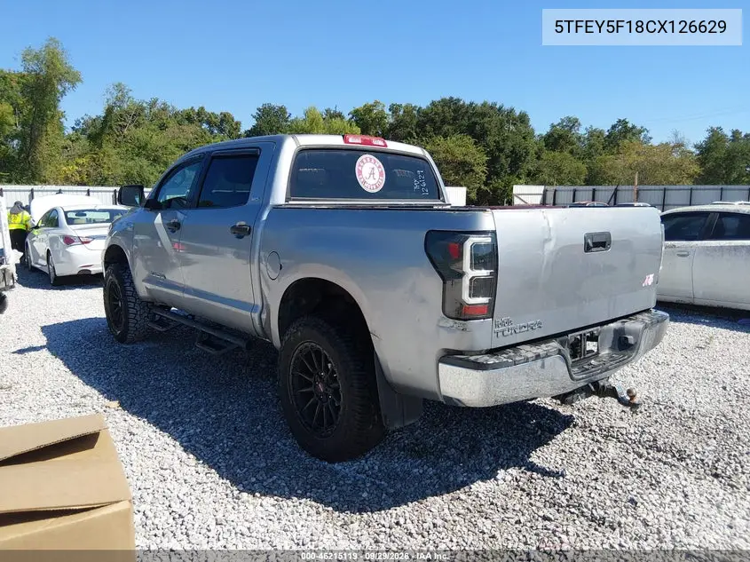 2012 TOYOTA TUNDRA VIN 5TFEY5F18CX126629 — фото 3