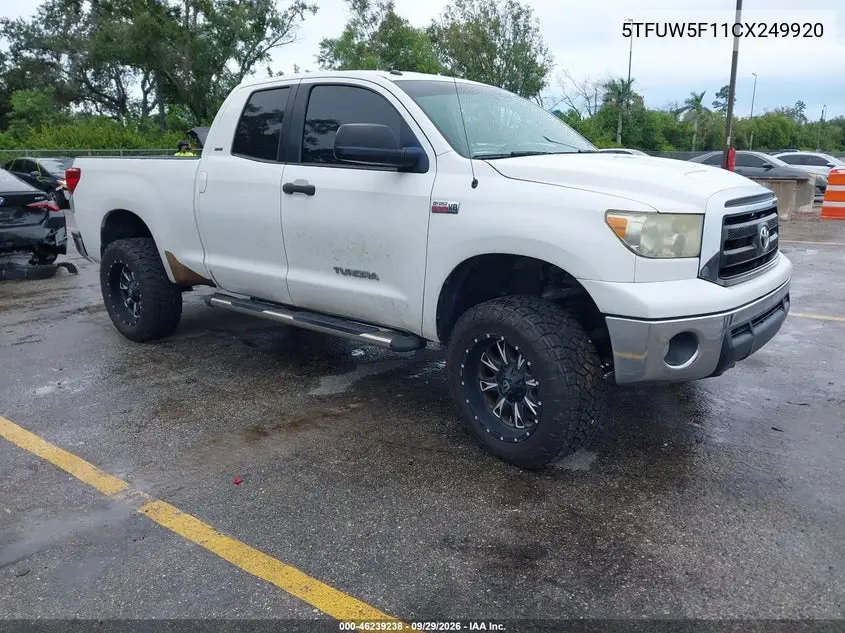 TOYOTA TUNDRA 2012, VIN 5TFUW5F11CX249920