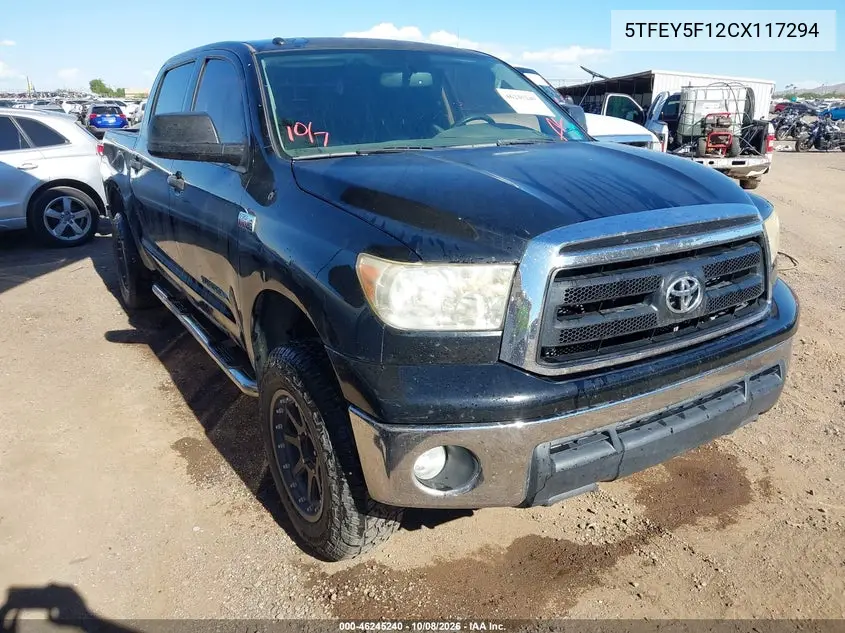 TOYOTA TUNDRA 2012, VIN 5TFEY5F12CX117294