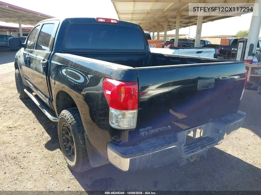 2012 TOYOTA TUNDRA VIN 5TFEY5F12CX117294 — фото 3