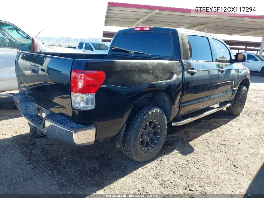 2012 TOYOTA TUNDRA VIN 5TFEY5F12CX117294 — фото 4