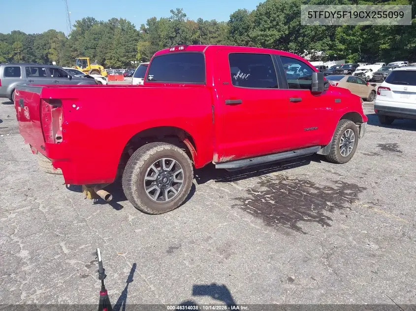 2012 TOYOTA TUNDRA VIN 5TFDY5F19CX255099 — фото 4