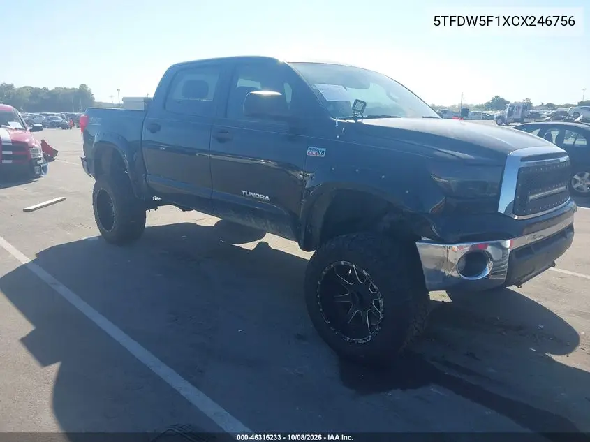 TOYOTA TUNDRA 2012, VIN 5TFDW5F1XCX246756