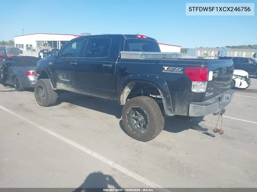 2012 TOYOTA TUNDRA VIN 5TFDW5F1XCX246756 — фото 3