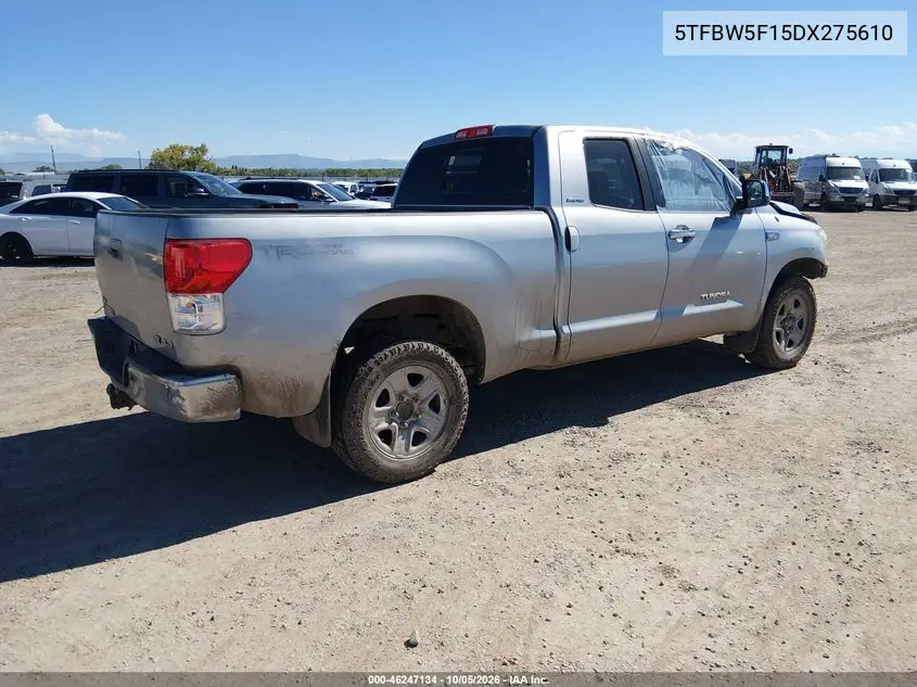 2013 TOYOTA TUNDRA VIN 5TFBW5F15DX275610 — фото 4