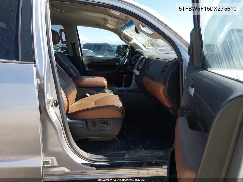 2013 TOYOTA TUNDRA VIN 5TFBW5F15DX275610 — фото 5