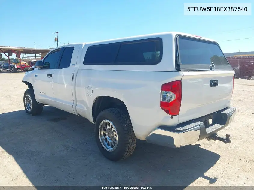 2014 TOYOTA TUNDRA VIN 5TFUW5F18EX387540 — фото 3