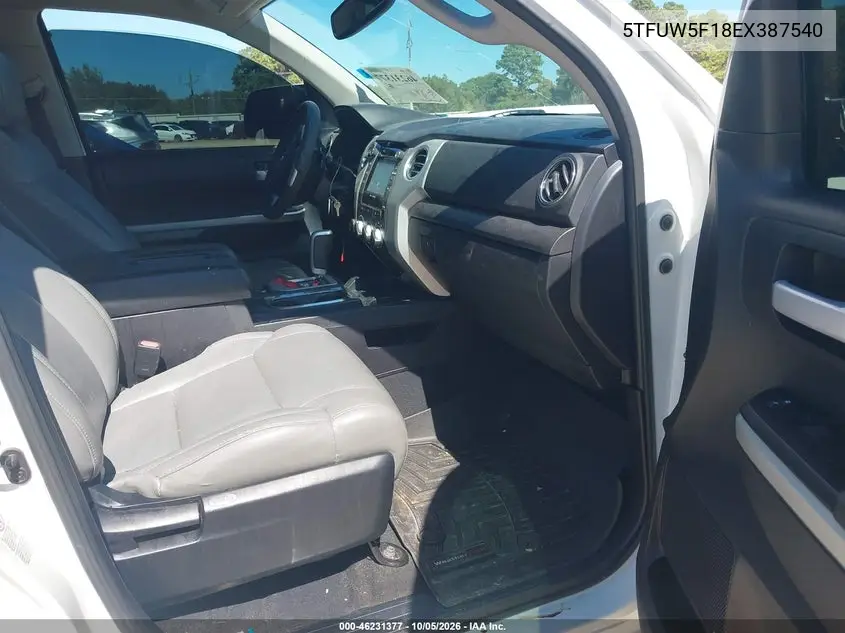 2014 TOYOTA TUNDRA VIN 5TFUW5F18EX387540 — фото 5
