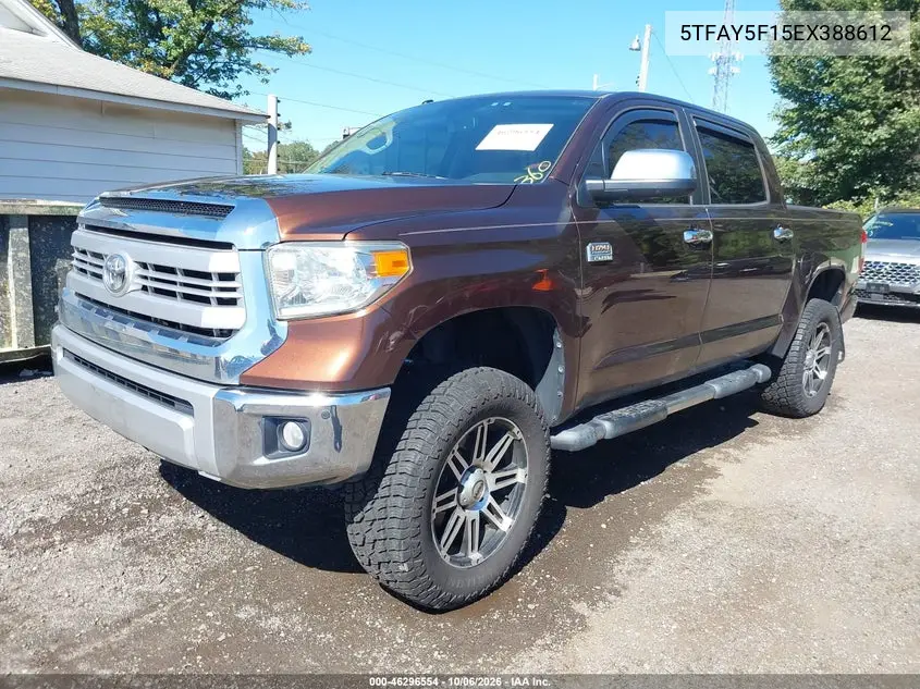 2014 TOYOTA TUNDRA VIN 5TFAY5F15EX388612 — фото 2
