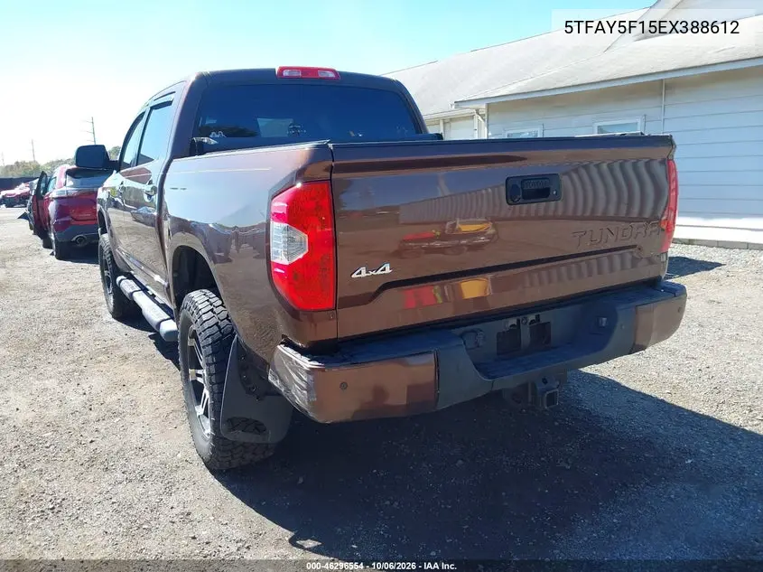 2014 TOYOTA TUNDRA VIN 5TFAY5F15EX388612 — фото 3