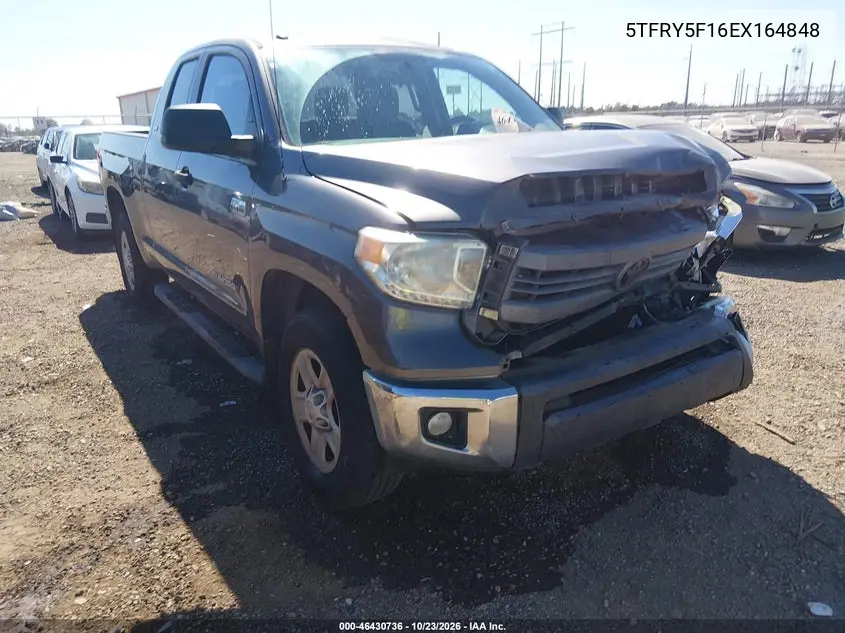 TOYOTA TUNDRA 2014, VIN 5TFRY5F16EX164848