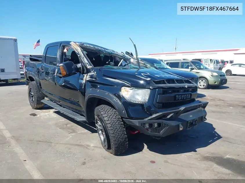 TOYOTA TUNDRA 2015, VIN 5TFDW5F18FX467664