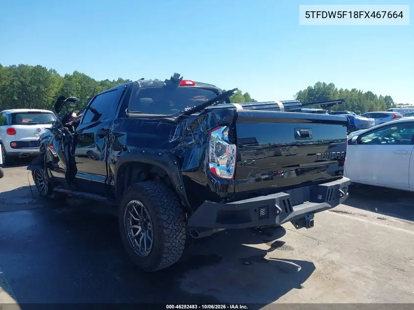 2015 TOYOTA TUNDRA VIN 5TFDW5F18FX467664 — фото 3