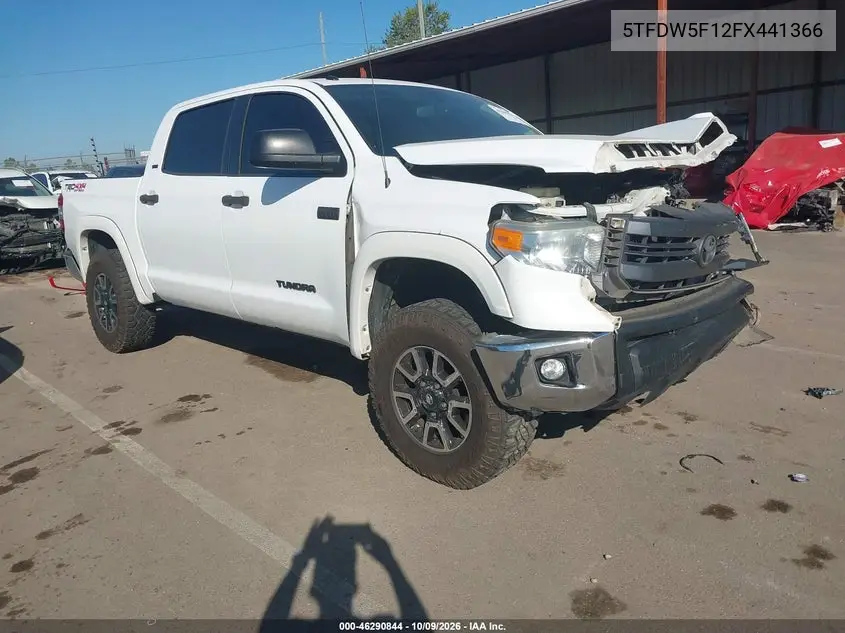 TOYOTA TUNDRA 2015, VIN 5TFDW5F12FX441366