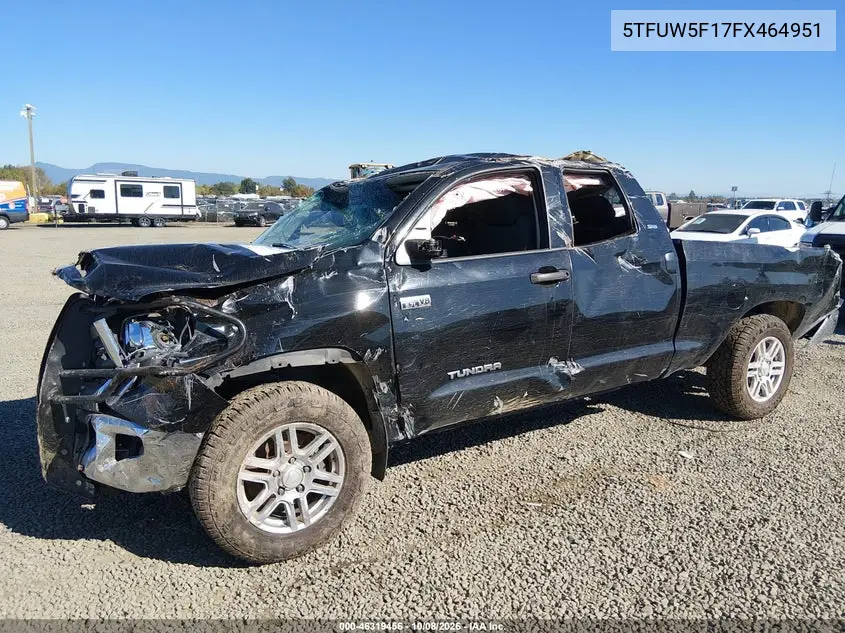 2015 TOYOTA TUNDRA VIN 5TFUW5F17FX464951 — фото 16