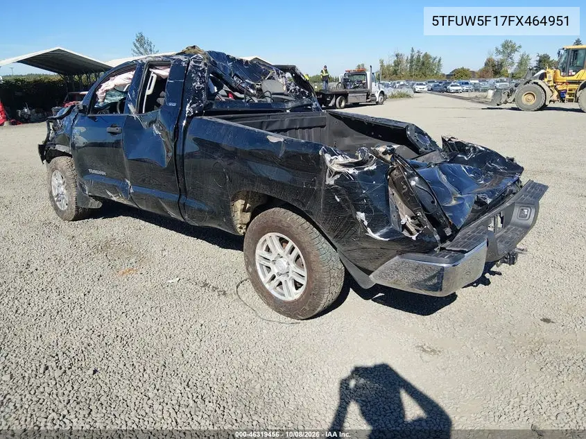 2015 TOYOTA TUNDRA VIN 5TFUW5F17FX464951 — фото 3