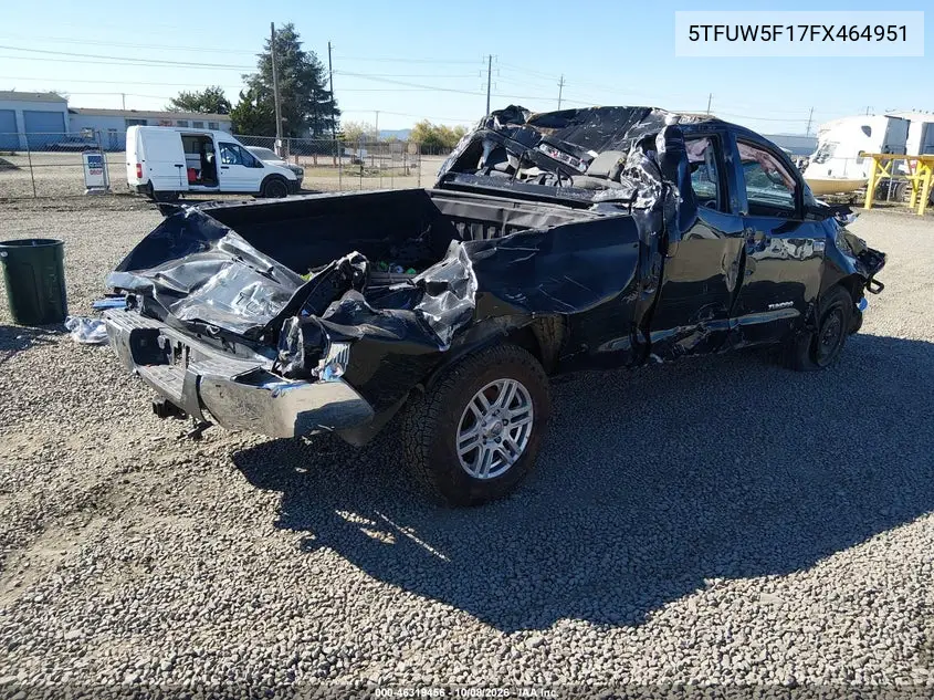 2015 TOYOTA TUNDRA VIN 5TFUW5F17FX464951 — фото 4