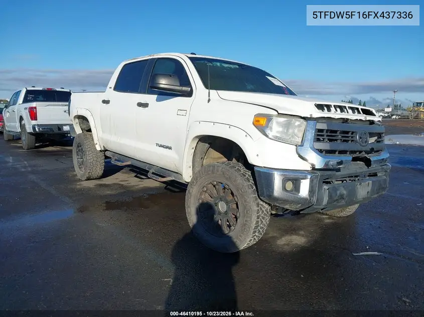 TOYOTA TUNDRA 2015, VIN 5TFDW5F16FX437336