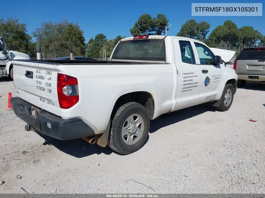 2016 TOYOTA TUNDRA VIN 5TFRM5F18GX105301 — фото 4