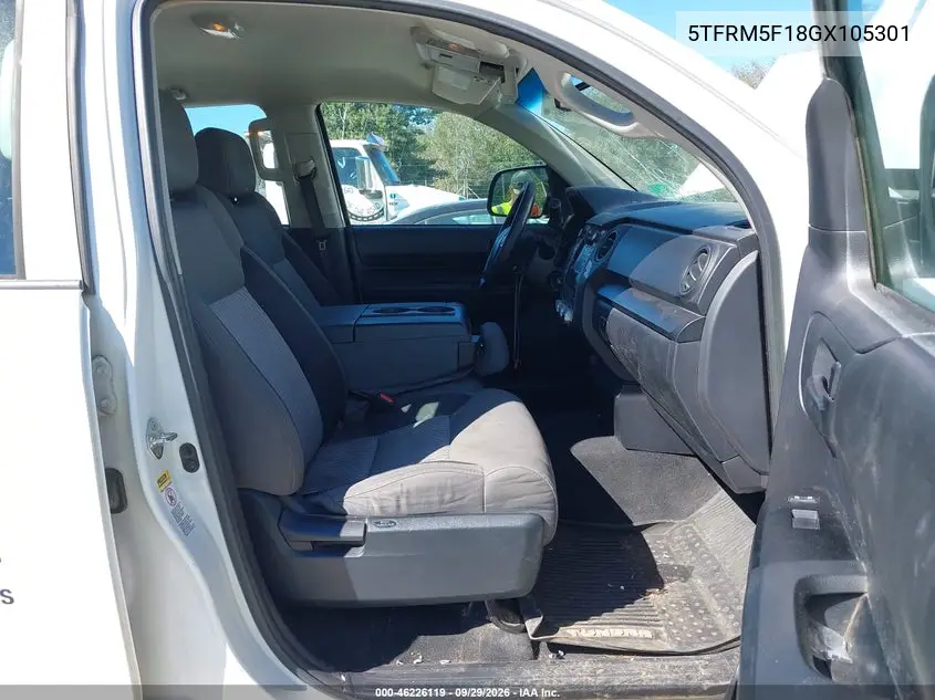 2016 TOYOTA TUNDRA VIN 5TFRM5F18GX105301 — фото 5