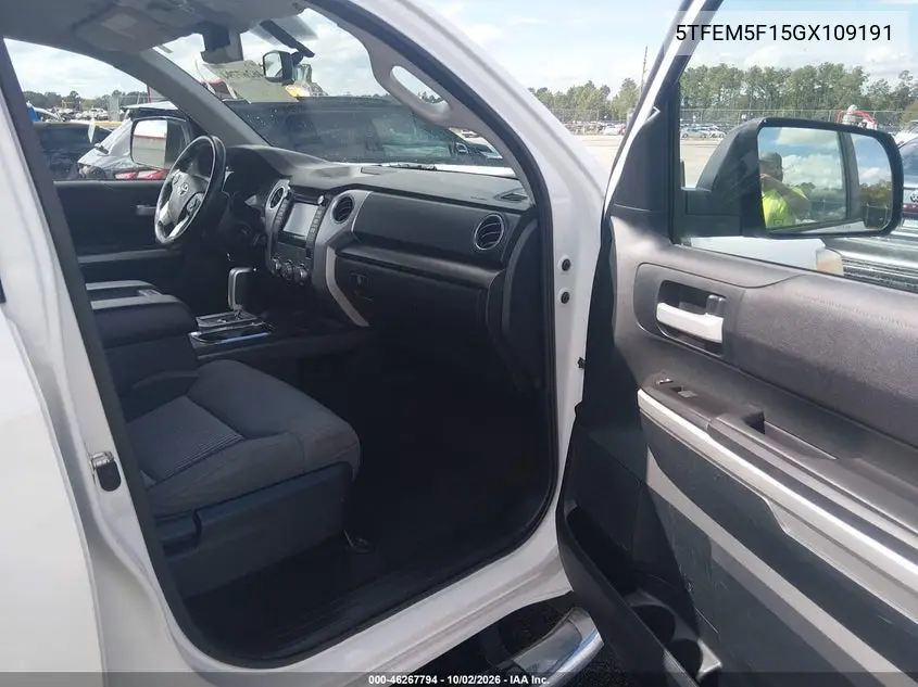 2016 TOYOTA TUNDRA VIN 5TFEM5F15GX109191 — фото 5