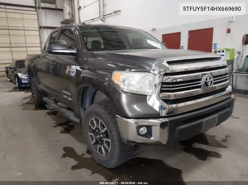 TOYOTA TUNDRA 2017, VIN 5TFUY5F14HX669690