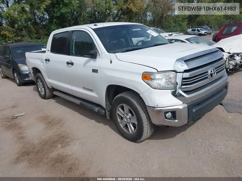 TOYOTA TUNDRA 2017, VIN 5TFDW5F10HX614983