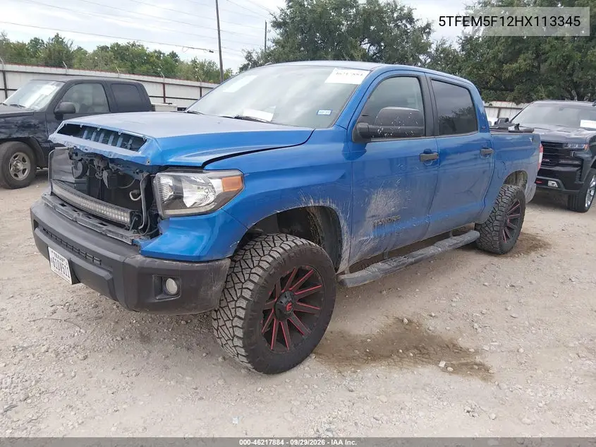 2017 TOYOTA TUNDRA VIN 5TFEM5F12HX113345 — фото 2