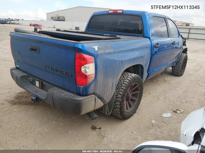2017 TOYOTA TUNDRA VIN 5TFEM5F12HX113345 — фото 4